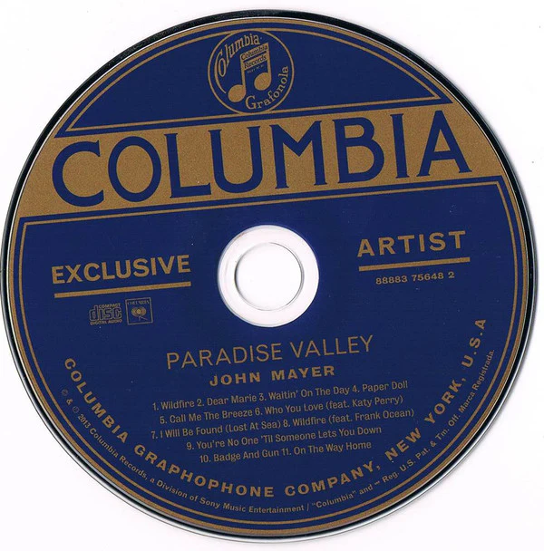 John Mayer - Paradise Valley (CD, Album) (Very Good Plus (VG+)) - Image 3