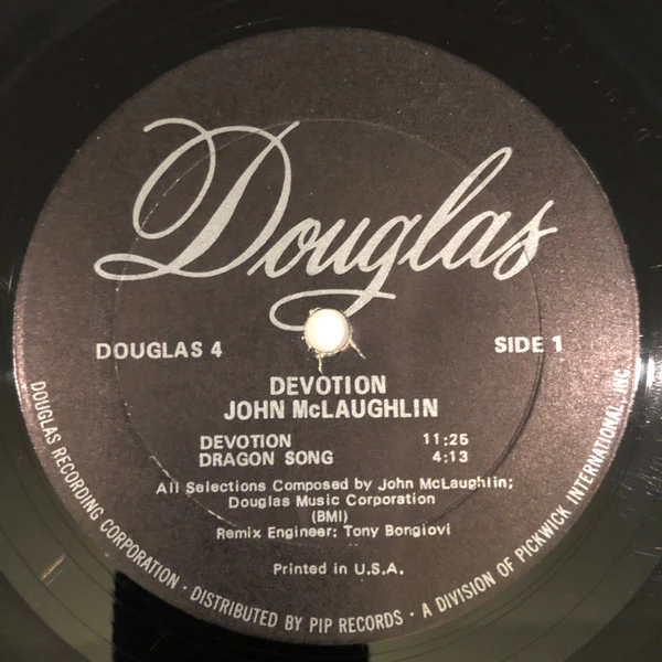 John McLaughlin - Devotion (LP, Album, Gat) (Very Good (VG)) - Image 3