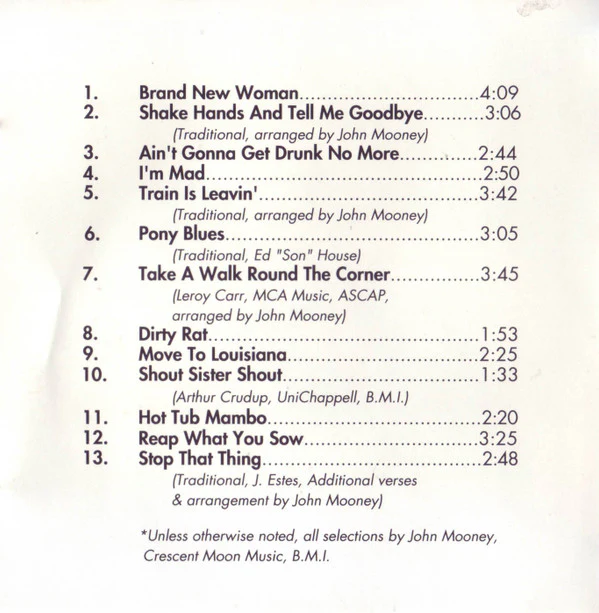 John Mooney - Comin' Your Way (CD, Album) (Near Mint (NM or M-)) - Image 4