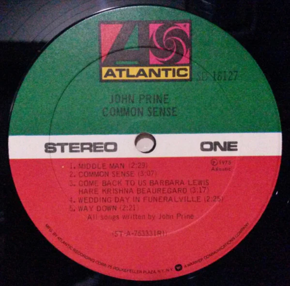 John Prine - Common Sense (LP, Album, RI) (Very Good (VG)) - Image 3