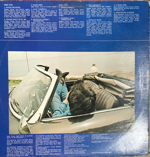 John Prine - Sweet Revenge (LP, Album, RP, SP) (Very Good Plus (VG+)) - Image 2
