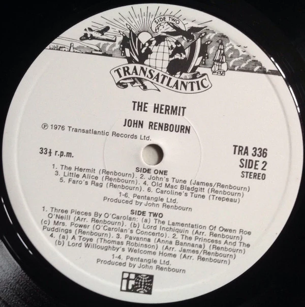 John Renbourn - The Hermit (LP, Album) (Very Good Plus (VG+)) - Image 4