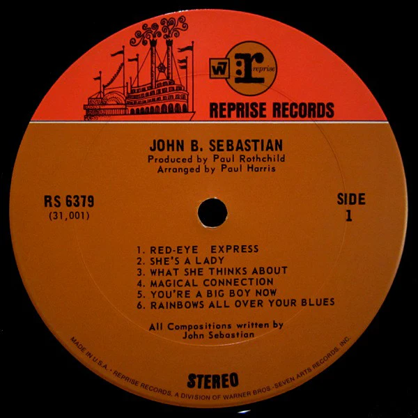 John Sebastian - John B. Sebastian (LP, Album, Pit) (Very Good (VG)) - Image 4