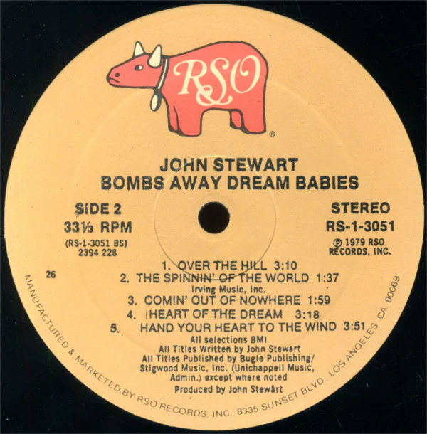 John Stewart - Bombs Away Dream Babies (LP, Album, 26 ) (Very Good Plus (VG+)) - Image 4
