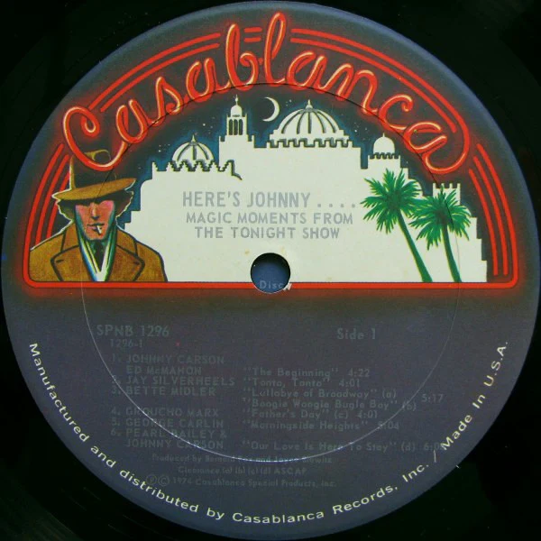 Johnny Carson - Here's Johnny.... Magic Moments From The Tonight Show (2xLP, Album, Pre) (Very Good Plus (VG+)) - Image 3