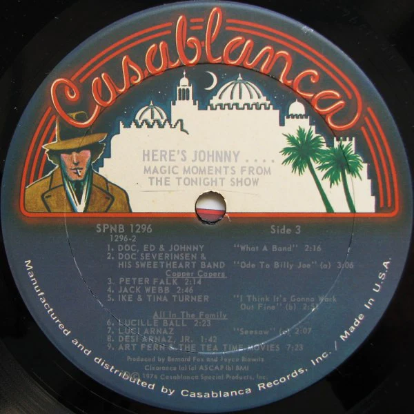 Johnny Carson - Here's Johnny.... Magic Moments From The Tonight Show (2xLP, Album, Pre) (Very Good Plus (VG+)) - Image 4