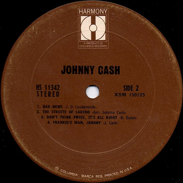 Johnny Cash - Johnny Cash (LP, Comp) (Good Plus (G+)) - Image 4