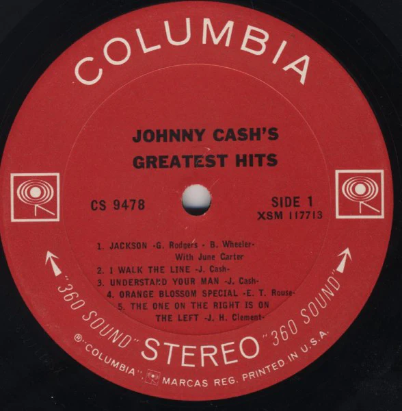 Johnny Cash - Johnny Cash's Greatest Hits (Volume 1) (LP, Comp, Pit) (Very Good Plus (VG+)) - Image 3