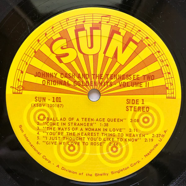 Johnny Cash & The Tennessee Two - Original Golden Hits Volume II (LP, Comp) (Good (G)) - Image 3