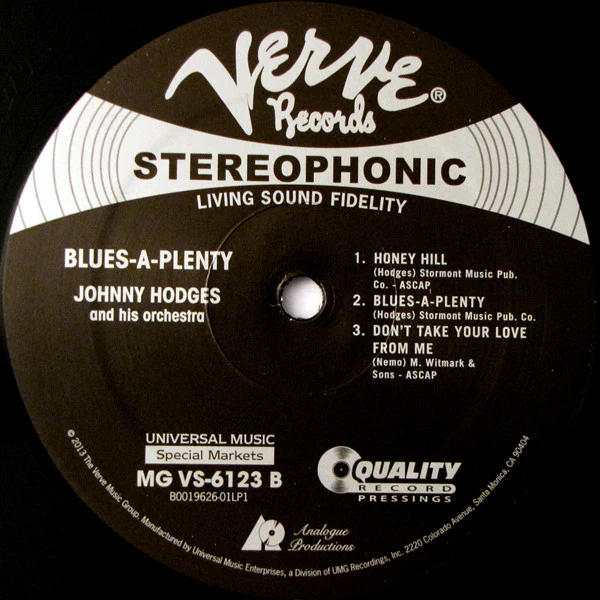 Johnny Hodges And His Orchestra - Blues A-Plenty (2x12", Album, Ltd, RE, 200) (Mint (M)) NEW & SEALED - Image 4