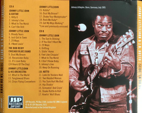 Johnny Littlejohn* & J.B. Hutto - Slide 'Em On Down Chicago Slide Guitar 1966-1992 (2xCD) (Mint (M)) - Image 4