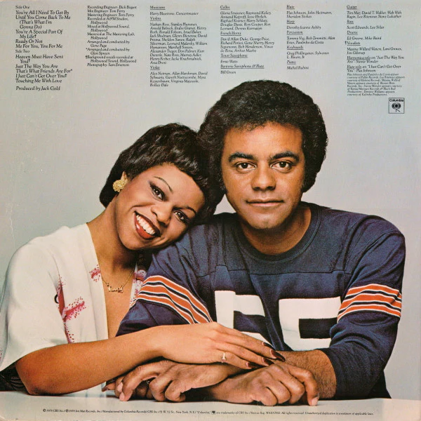 Johnny Mathis & Deniece Williams - That's What Friends Are For (LP, Album) (Near Mint (NM or M-)) - Image 2
