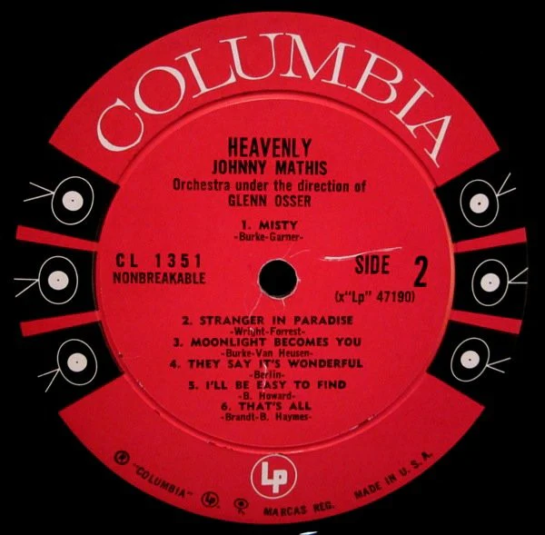 Johnny Mathis - Heavenly (LP, Album, Mono, Ter) (Near Mint (NM or M-)) - Image 4