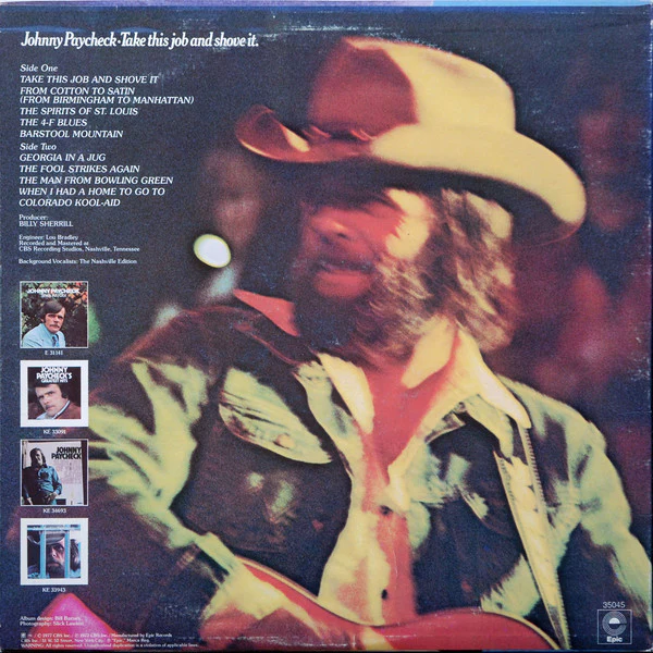 Johnny Paycheck - Take This Job And Shove It (LP, Album, Ter) (Very Good Plus (VG+)) - Image 2