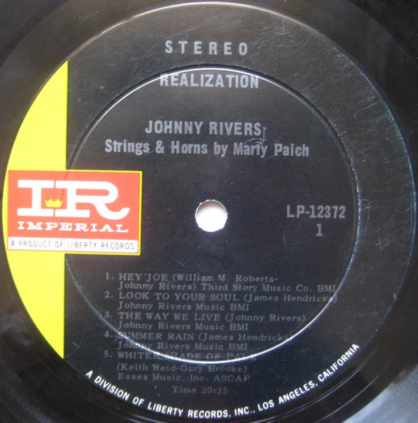Johnny Rivers - Realization (LP, Album, Ind) (Very Good Plus (VG+)) - Image 3
