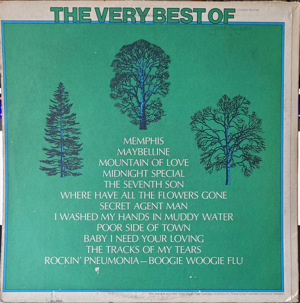Johnny Rivers - The Very Best Of Johnny Rivers (LP, Comp) (Very Good Plus (VG+)) - Image 2