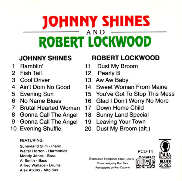 Johnny Shines And Robert Lockwood Jr. - Johnny Shines And Robert Lockwood (CD, Comp, RM) (Very Good Plus (VG+)) - Image 2
