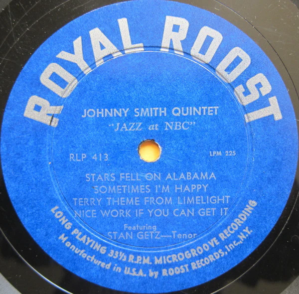 Johnny Smith Quintet Featuring Stan Getz - Jazz At NBC (10", Album) (Very Good (VG)) - Image 3