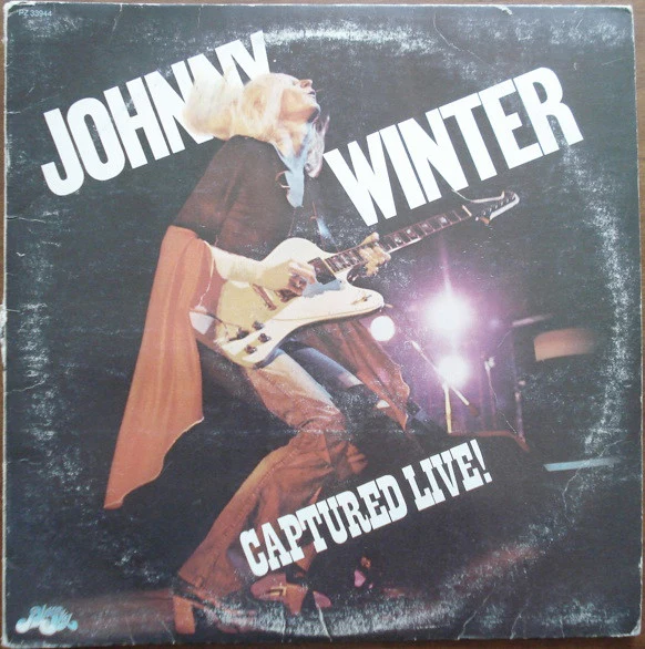 Johnny Winter - Captured Live! (LP, Album, Bla) (Very Good Plus (VG+))