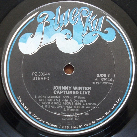 Johnny Winter - Captured Live! (LP, Album, Bla) (Very Good Plus (VG+)) - Image 5