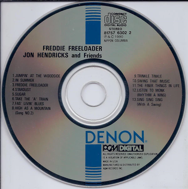 Jon Hendricks & Friends - Freddie Freeloader (CD, Album) (Near Mint (NM or M-)) - Image 3