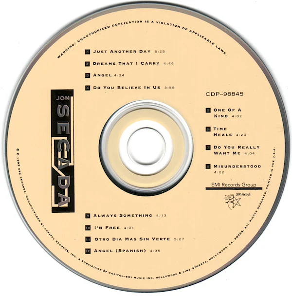Jon Secada - Jon Secada (CD, Album) (Very Good Plus (VG+)) - Image 3