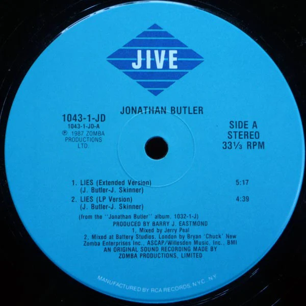 Jonathan Butler - Lies (12") (Near Mint (NM or M-))