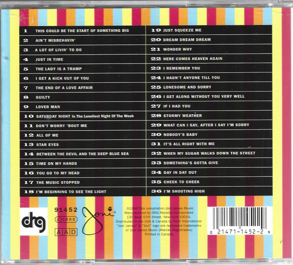 Joni James - The Mood Recordings (2xCD, Comp, RE) (Very Good Plus (VG+)) - Image 2