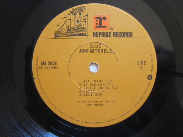 Joni Mitchell - Blue (LP, Album, RE, Gat) (Very Good (VG)) - Image 4
