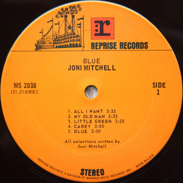 Joni Mitchell - Blue (LP, Album, San) (Very Good (VG)) - Image 4