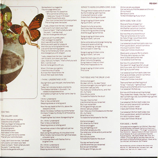 Joni Mitchell - Clouds (LP, Album, RP, Gat) (Very Good (VG)) - Image 4