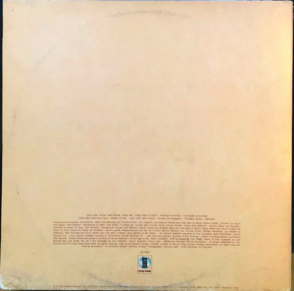 Joni Mitchell - Court And Spark (LP, Album, Gat) (Very Good Plus (VG+)) - Image 2