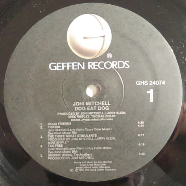 Joni Mitchell - Dog Eat Dog (LP, Album, Spe) (Very Good Plus (VG+)) - Image 5