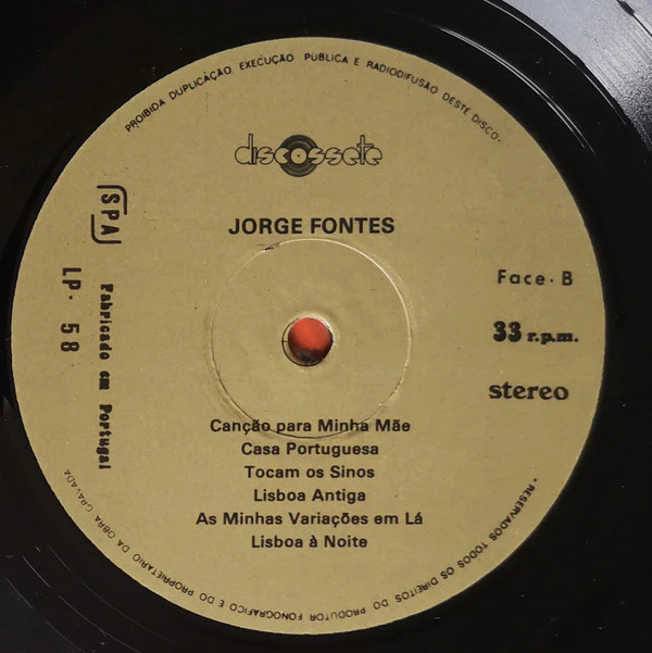 Jorge Fontes - The Best Portuguese Guitar (LP) (Very Good Plus (VG+)) - Image 4