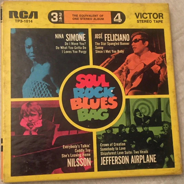 José Feliciano, Jefferson Airplane, Nina Simone, Harry Nilsson - Soul Rock Blues Bag (Reel, 4tr Stereo, 7" Reel, Comp) (Very Good Plus (VG+))