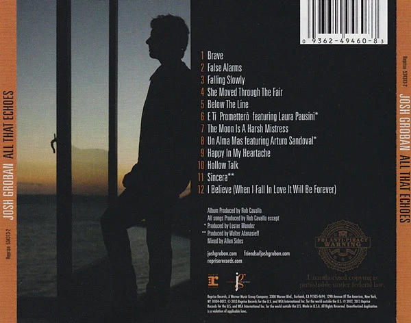 Josh Groban - All That Echoes (CD, Album) (Mint (M)) - Image 2
