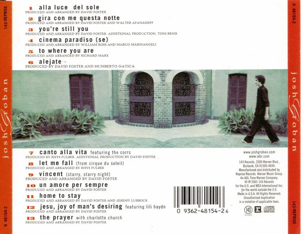 Josh Groban - Josh Groban (CD, Album, RP) (Very Good Plus (VG+)) - Image 2