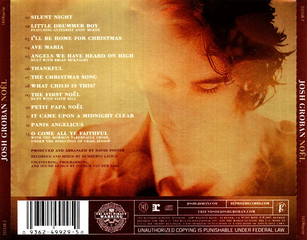 Josh Groban - Noël (CD, Album) (Mint (M)) - Image 2
