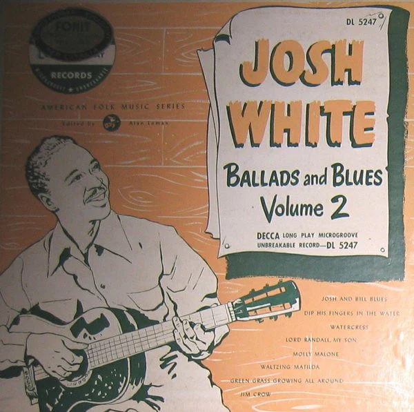 Josh White - Ballads And Blues Volume 2 (10", Album, RP) (Very Good Plus (VG+))