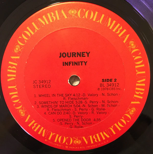 Journey - Infinity (LP, Album, NAM) (Near Mint (NM or M-)) - Image 4