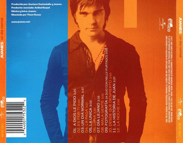 Juanes - Un Día Normal (CD, Album) (Near Mint (NM or M-)) - Image 2