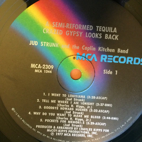 Jud Strunk - A Semi-Reformed Tequila Crazed Gypsy Looks Back (LP, Album) (Very Good Plus (VG+)) - Image 2