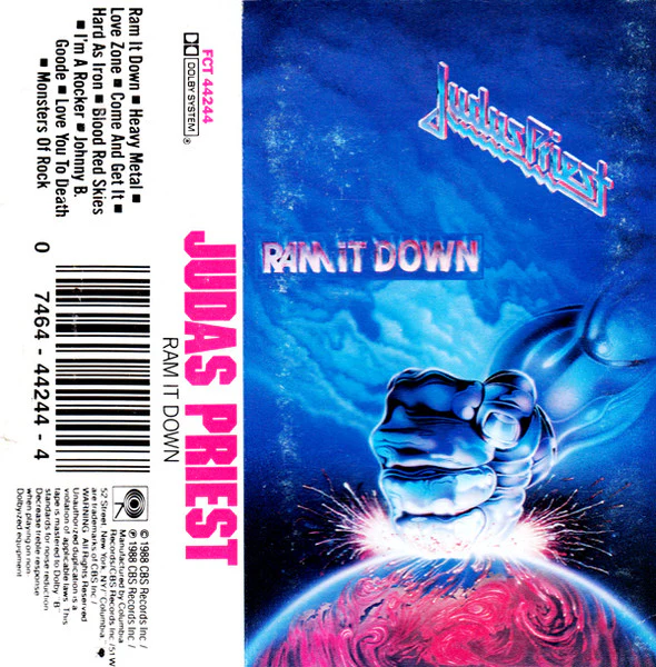 Judas Priest - Ram It Down (Cass, Album) (Near Mint (NM or M-)) - Image 2
