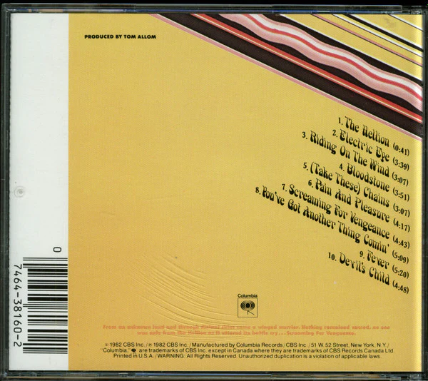 Judas Priest - Screaming For Vengeance (CD, Album, RP) (Near Mint (NM or M-)) - Image 2