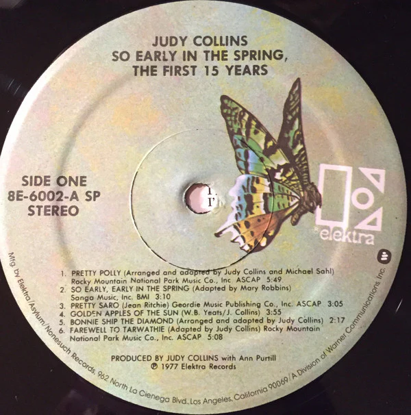 Judy Collins - So Early In The Spring, The First 15 Years (2xLP, Comp) (Near Mint (NM or M-)) - Image 3