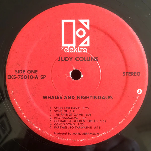 Judy Collins - Whales And Nightingales (LP) (Very Good (VG)) - Image 2