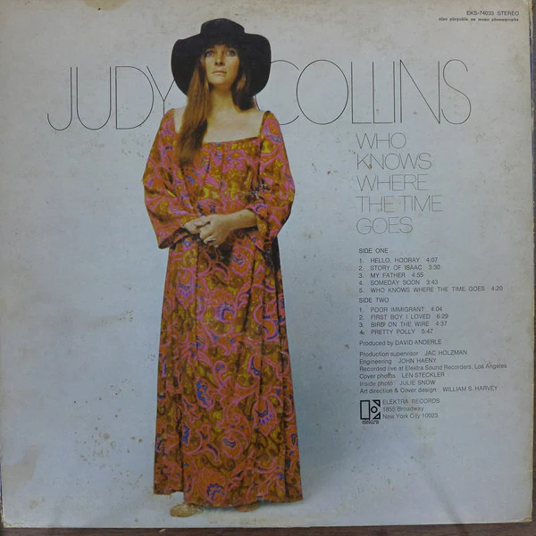 Judy Collins - Who Knows Where The Time Goes (LP, Album, Ter) (Very Good Plus (VG+)) - Image 4