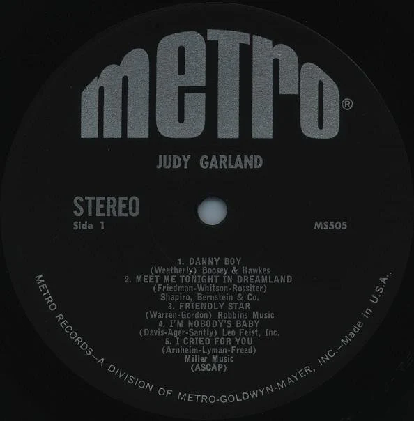 Judy Garland - Judy Garland (LP, Comp) (Very Good (VG)) - Image 3