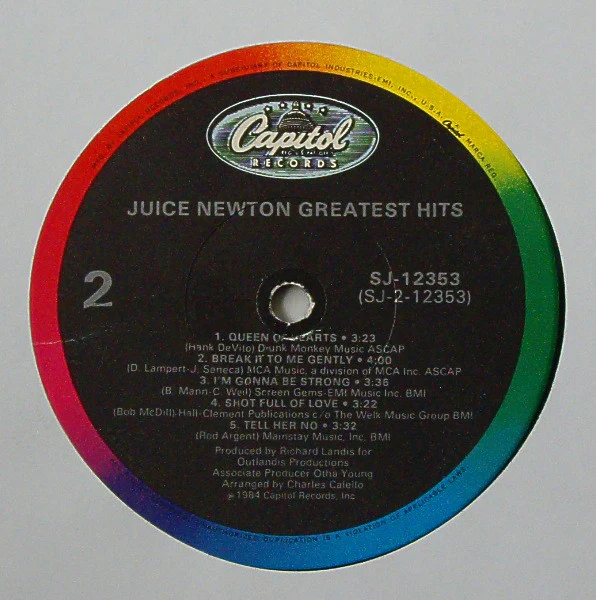 Juice Newton - Greatest Hits (LP, Comp, Jac) (Near Mint (NM or M-)) - Image 4