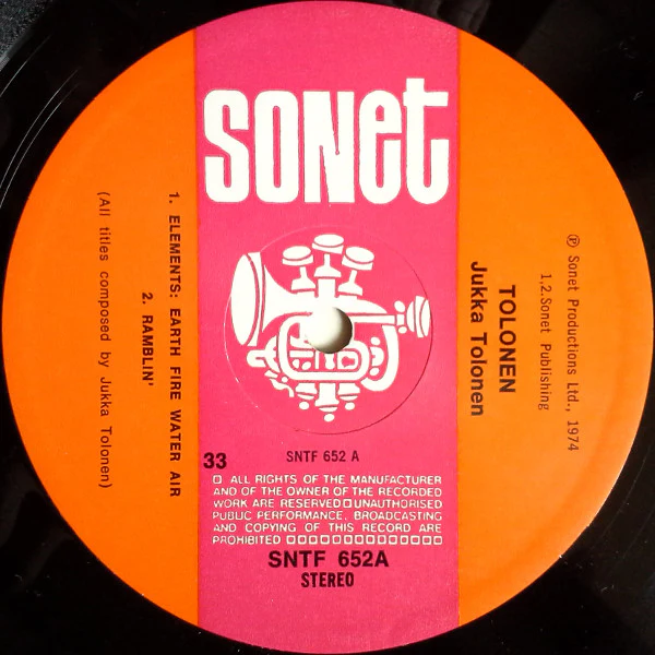 Jukka Tolonen - Tolonen! (LP, Album, RE) (Very Good Plus (VG+)) - Image 3